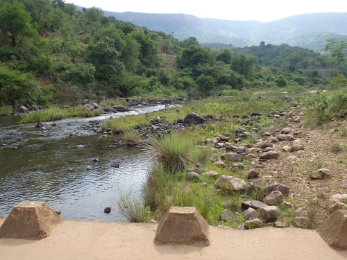 A view upstream (east).